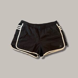 Adidas Women's Black and White Athletic Shorts